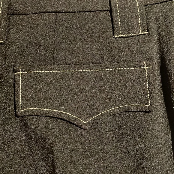 NWT Ganni black tailored heavy crepe trouser size 4 - Picture 9 of 16